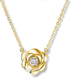 Calf: Gold rose pendant