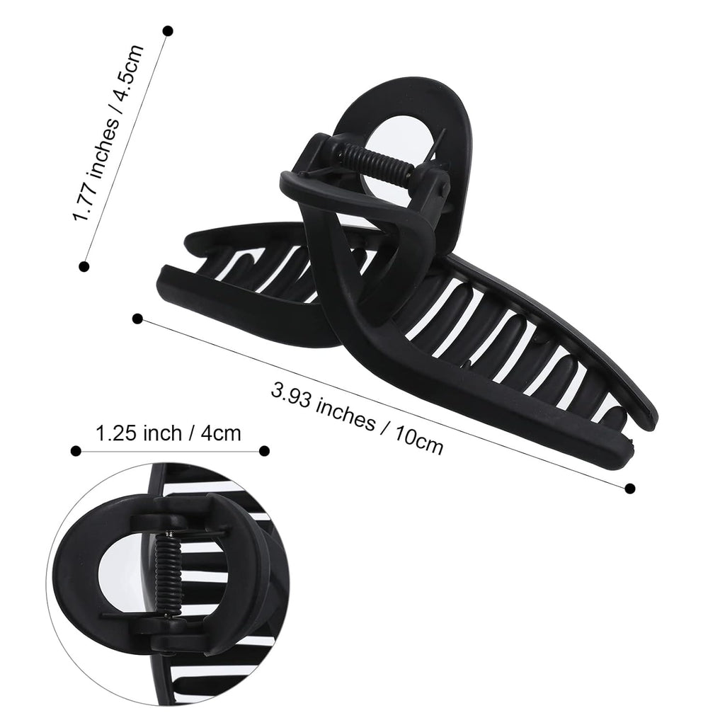 Top: Black claw clip