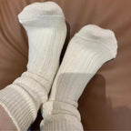 Ankle: Cream cozy socks