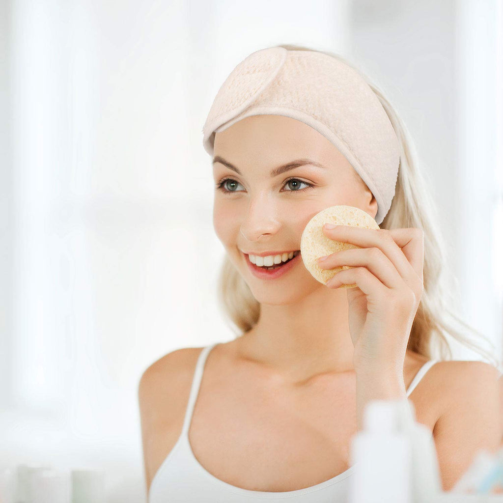 Outside: Soft microfiber spa headband