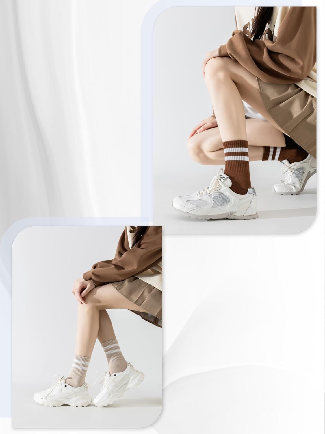 Ankle: Athletic-style cozy socks