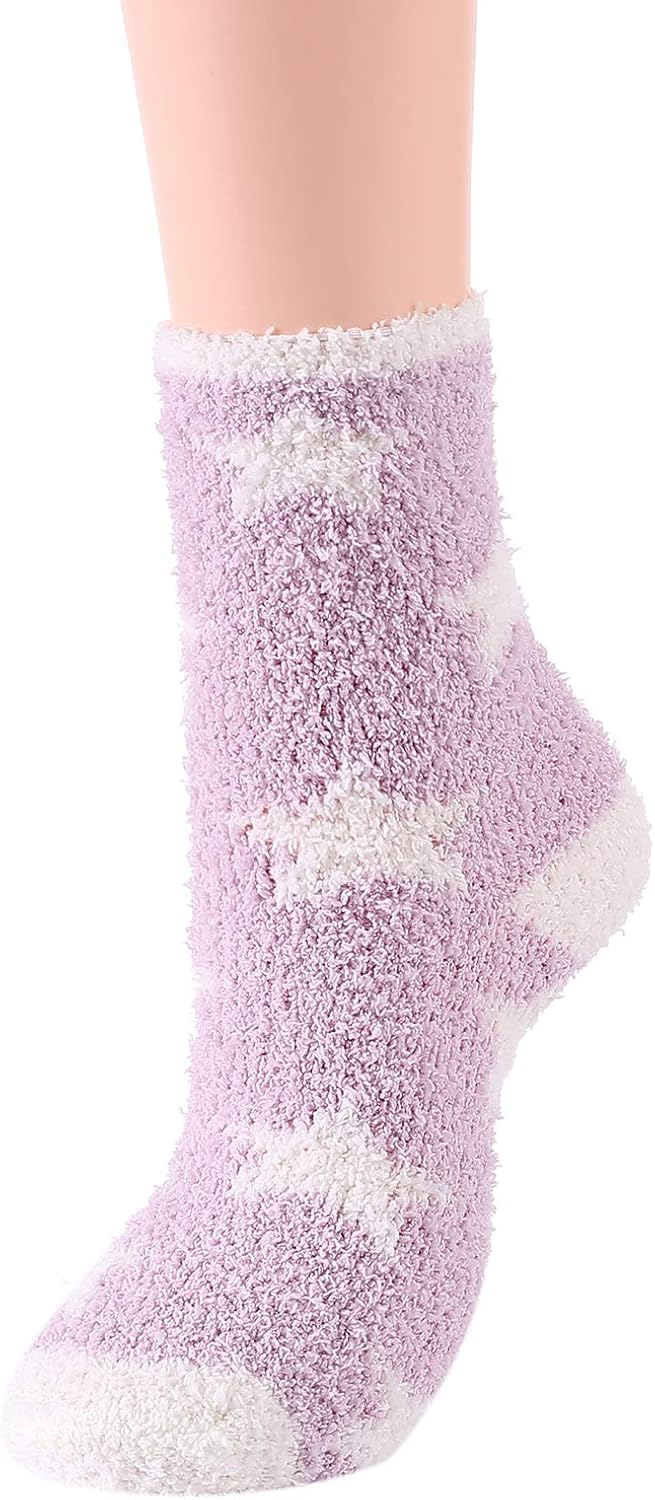 Ankle: Star-print cozy socks