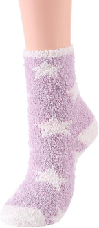 Ankle: Star-print cozy socks