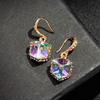 Calf: Crystal drop earrings