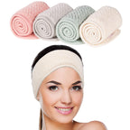 Outside: Soft microfiber spa headband