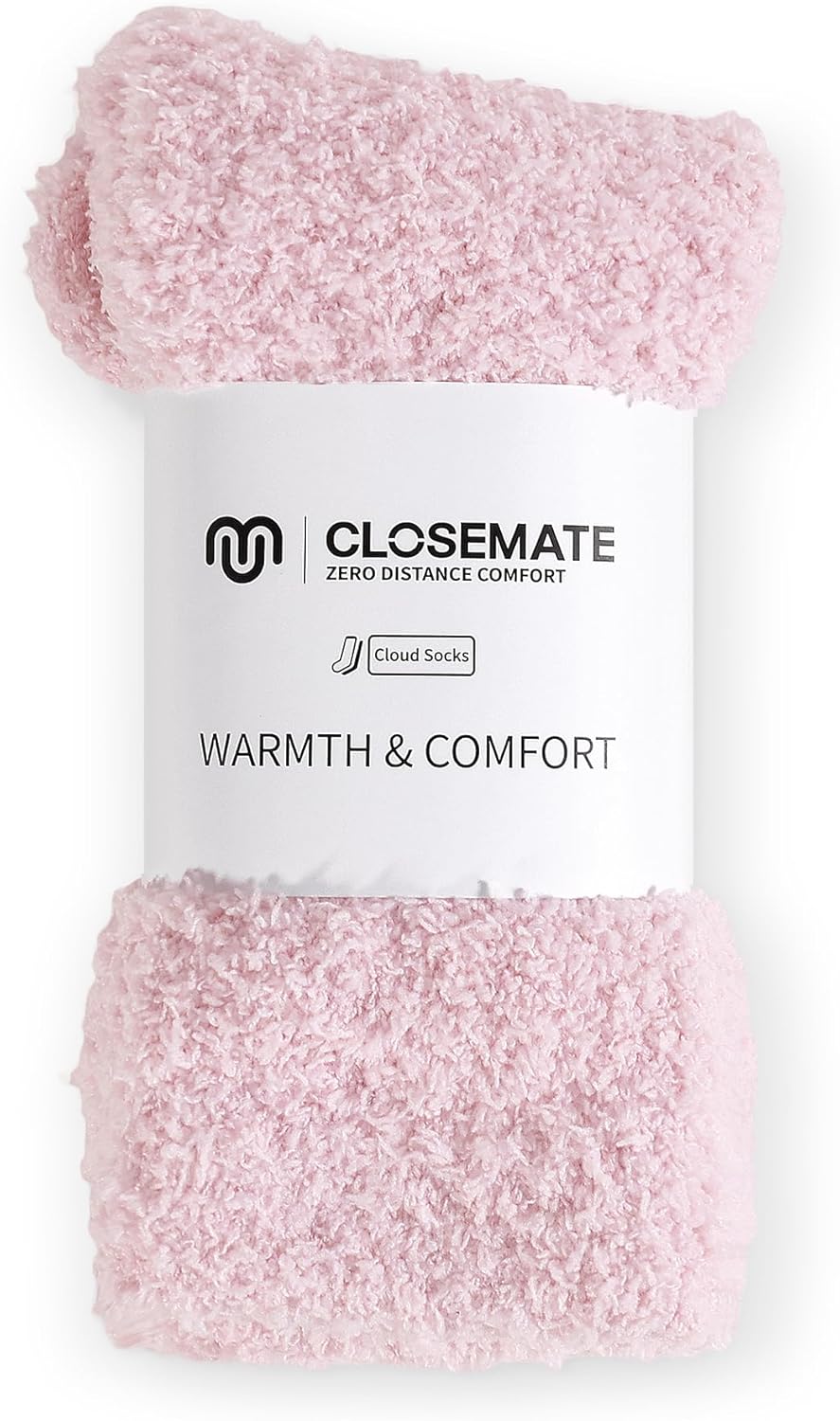 Ankle: Pink fuzzy socks