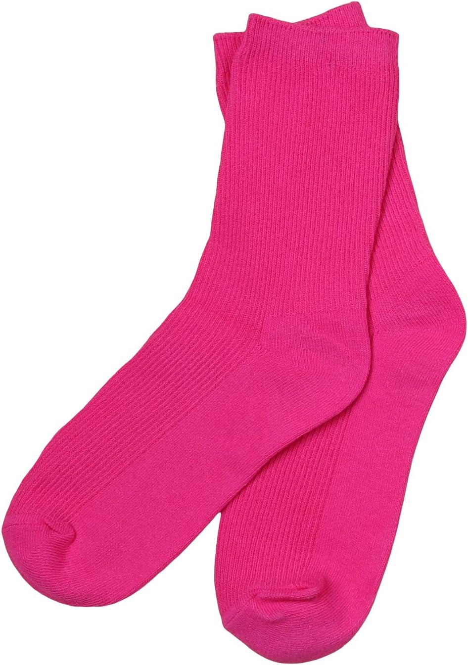 Ankle: Pink ribbed socks