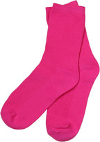 Ankle: Pink ribbed socks