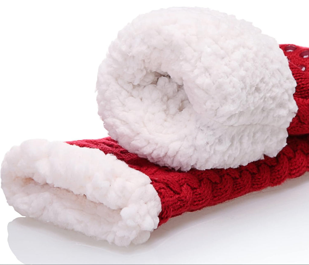 Ankle: Red cozy socks