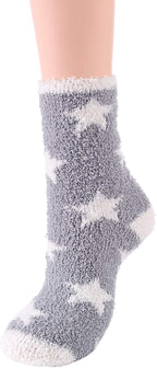 Ankle: Star-print cozy socks