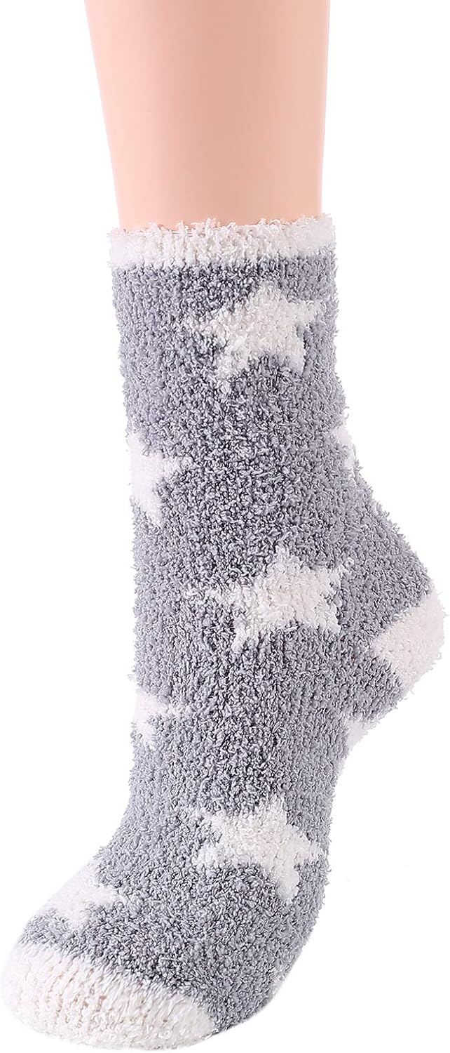 Ankle: Star-print cozy socks