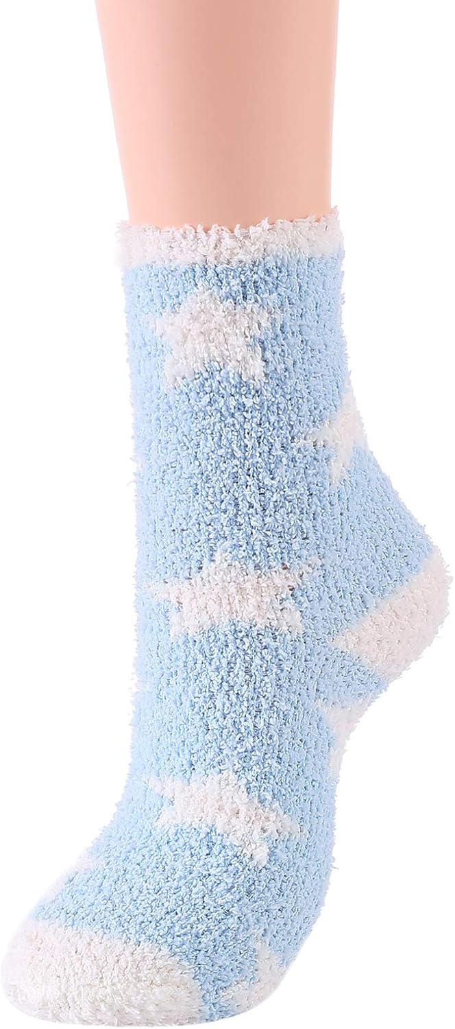 Ankle: Star-print cozy socks