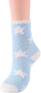 Ankle: Star-print cozy socks