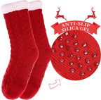 Ankle: Red cozy socks