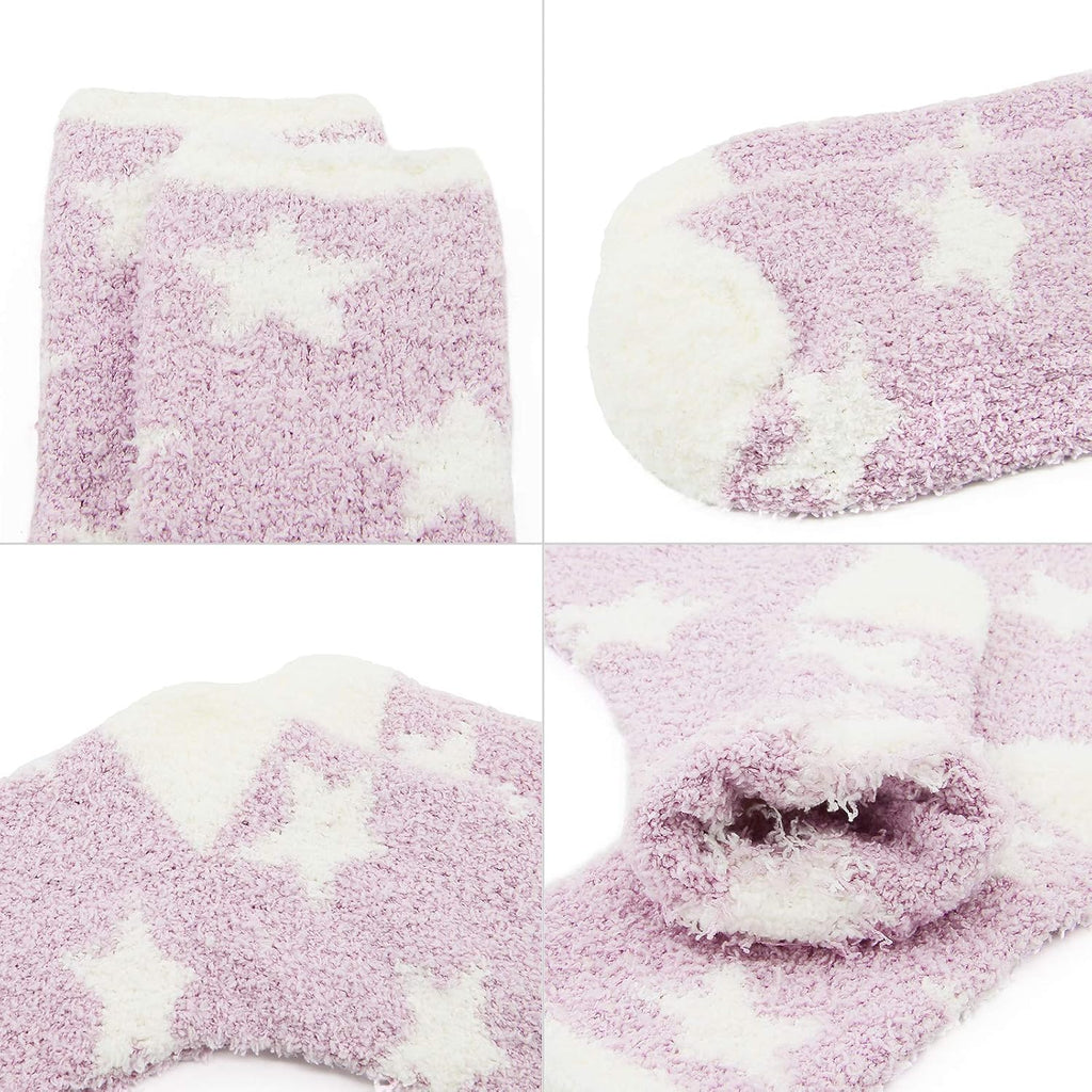 Ankle: Star-print cozy socks