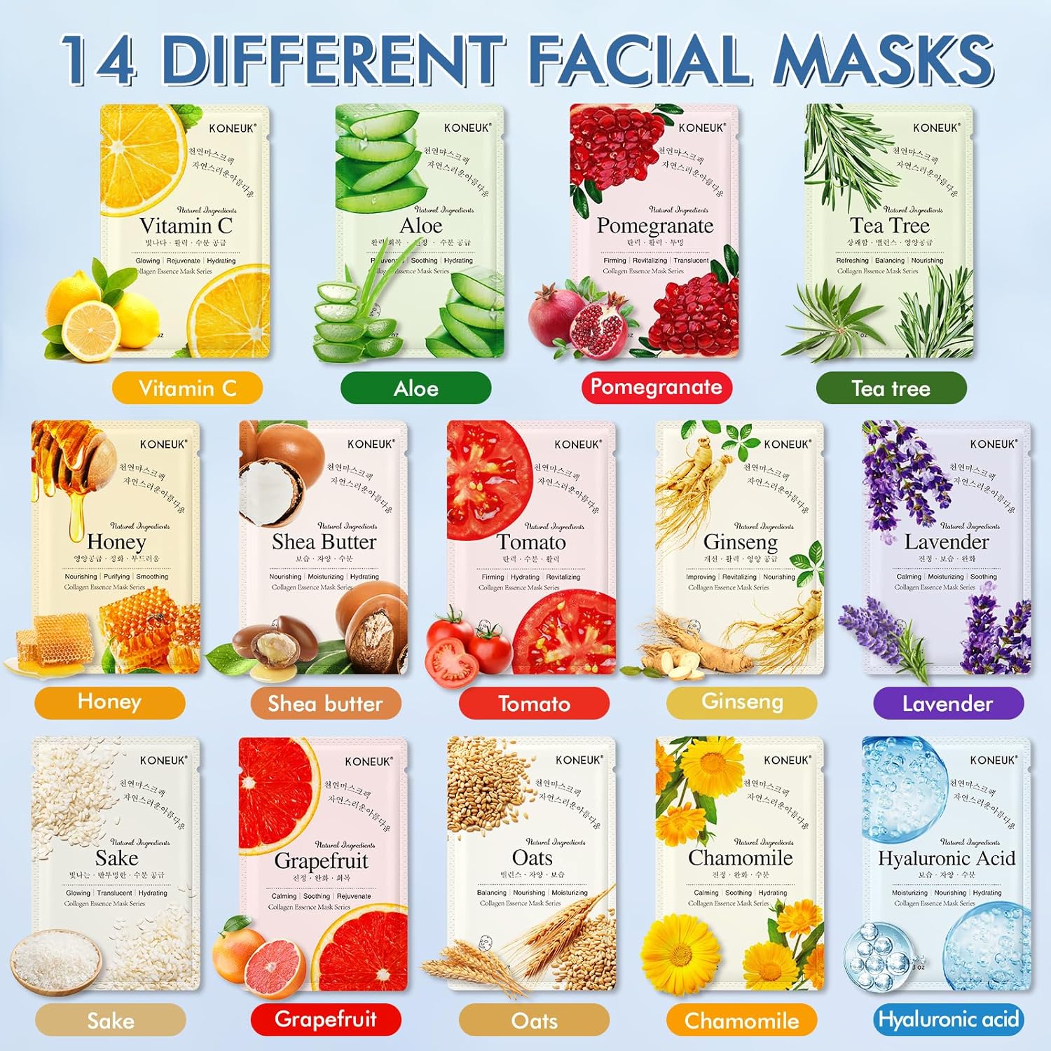 Top: Floral sheet mask