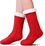 Ankle: Red cozy socks