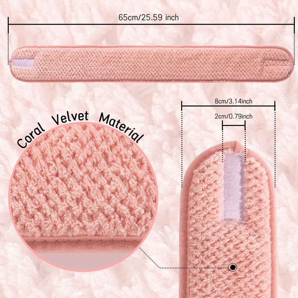 Outside: Soft microfiber spa headband