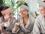 Outside: Soft microfiber spa headband