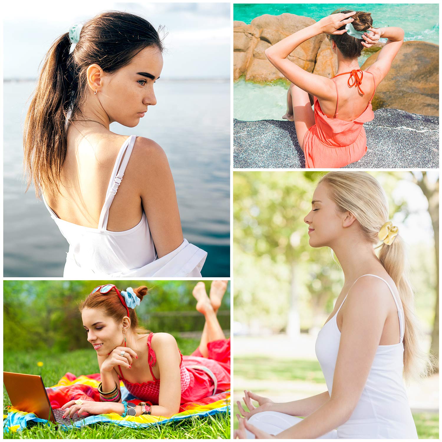 Top: Pastel scrunchie