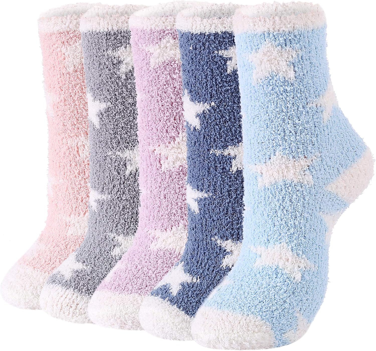 Ankle: Star-print cozy socks