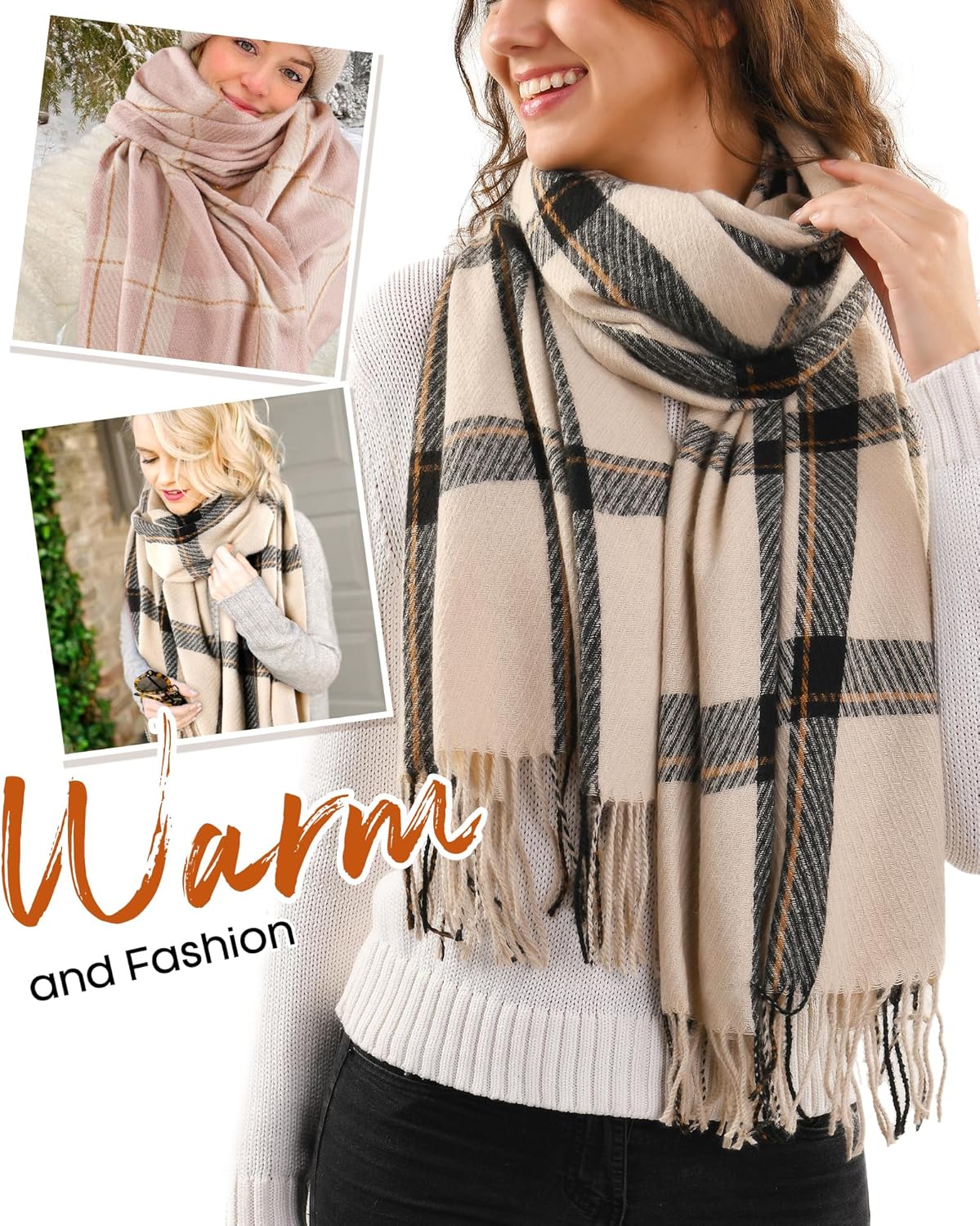 Outside: Oversized scarf